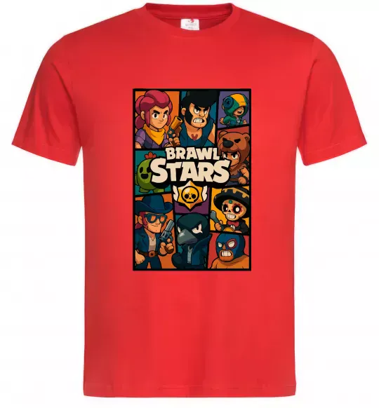 Чоловіча футболка Brawl Starrs в стилі GTA Червоний фото