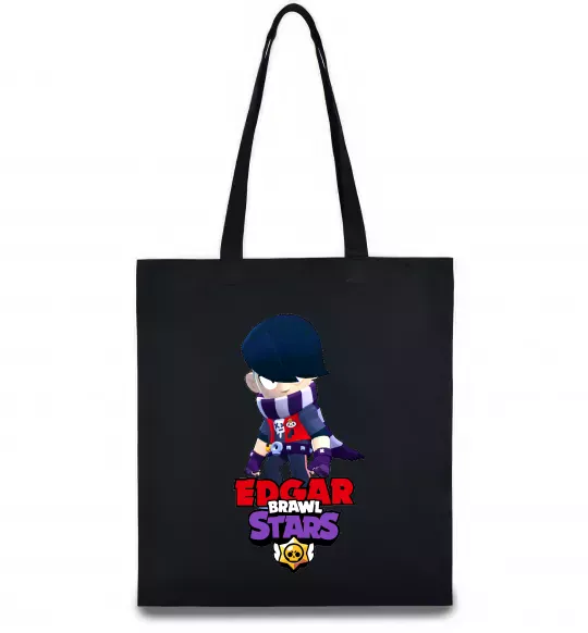 Еко-сумка Brawl Stars Едгар Чорний фото