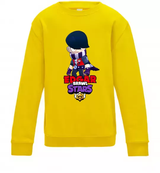 Дитячий світшот Brawl Stars Едгар Сонячно жовтий фото