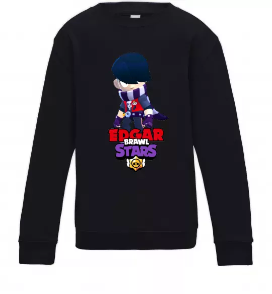 Дитячий світшот Brawl Stars Едгар Чорний фото