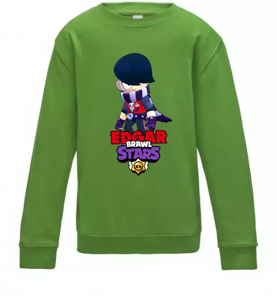 Дитячий світшот Brawl Stars Едгар Лаймовий фото