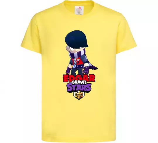 Дитяча футболка Brawl Stars Едгар Лимонний фото