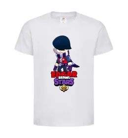 Дитяча футболка Brawl Stars Едгар Білий фото