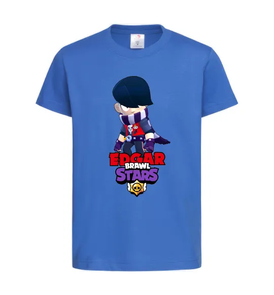 Детская футболка Brawl Stars Едгар Ярко-синий фото