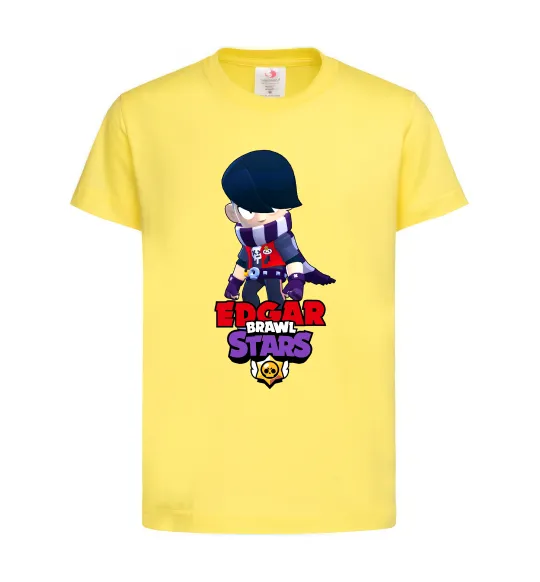 Детская футболка Brawl Stars Едгар Лимонный фото