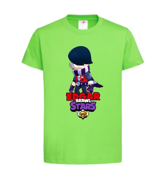 Детская футболка Brawl Stars Едгар Лаймовый фото