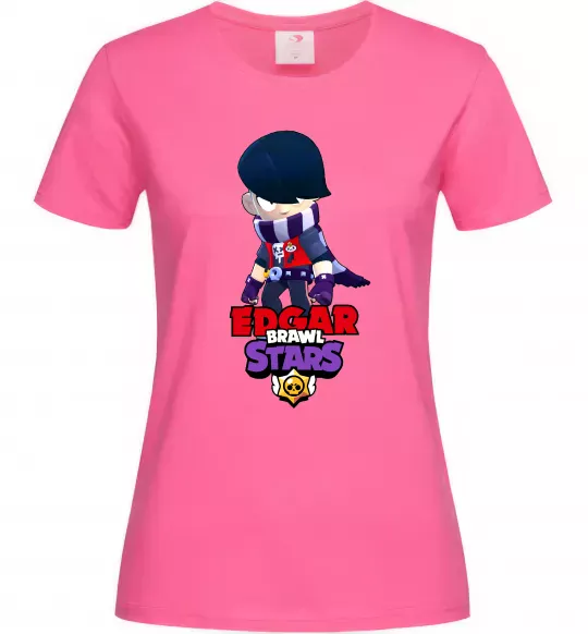 Жіноча футболка Brawl Stars Едгар Яскраво-рожевий фото
