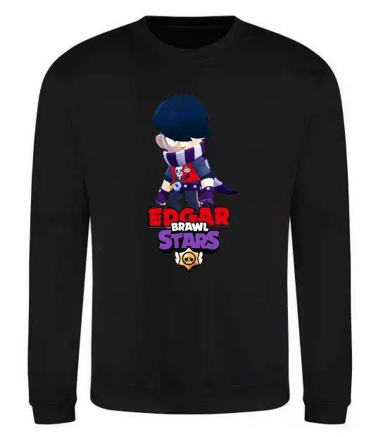Світшот Brawl Stars Едгар Чорний фото