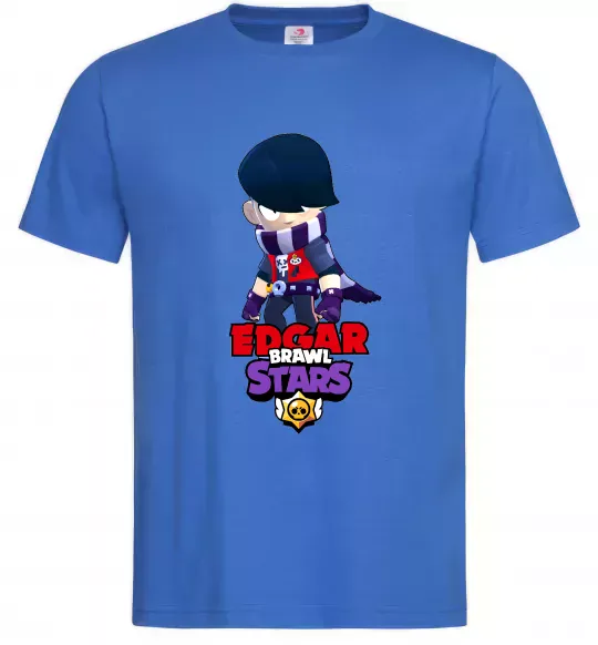 Чоловіча футболка Brawl Stars Едгар Яскраво-синій фото