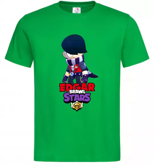 Чоловіча футболка Brawl Stars Едгар Зелений фото