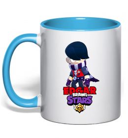 Чашка с цветной ручкой Brawl Stars Едгар