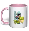 Чашка с цветной ручкой Brawl Stars Драко Нежно розовый фото