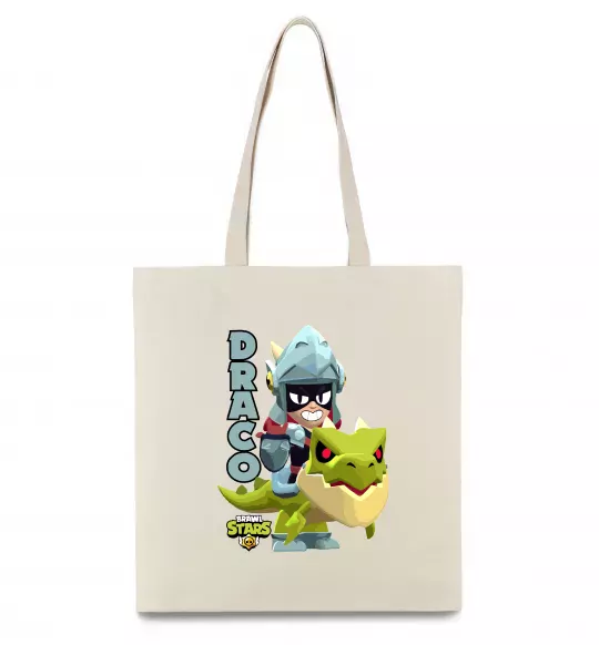 Эко-сумка Brawl Stars Драко Бежевый фото