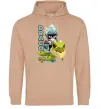 Мужская толстовка (худи) Brawl Stars Драко Песочный фото