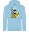 Мужская толстовка (худи) Brawl Stars Драко Голубой фото