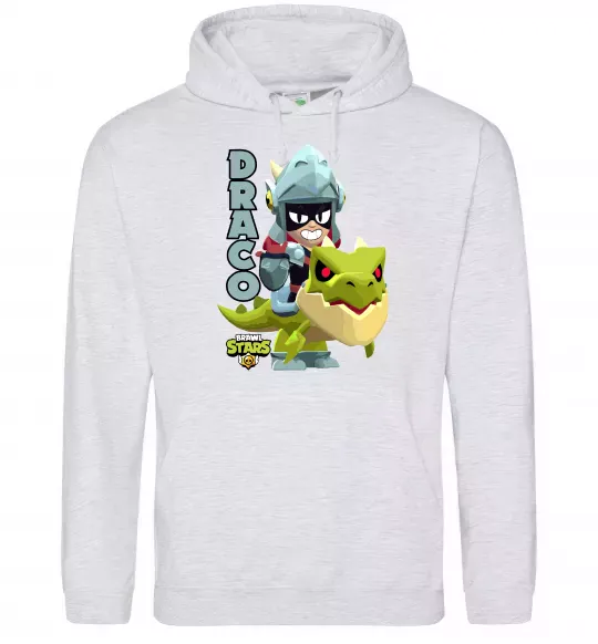 Женская толстовка (худи) Brawl Stars Драко Серый меланж фото