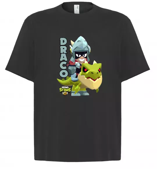Футболка Оверсайз Brawl Stars Драко Черный фото