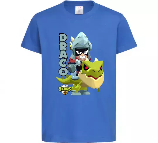 Детская футболка Brawl Stars Драко Ярко-синий фото
