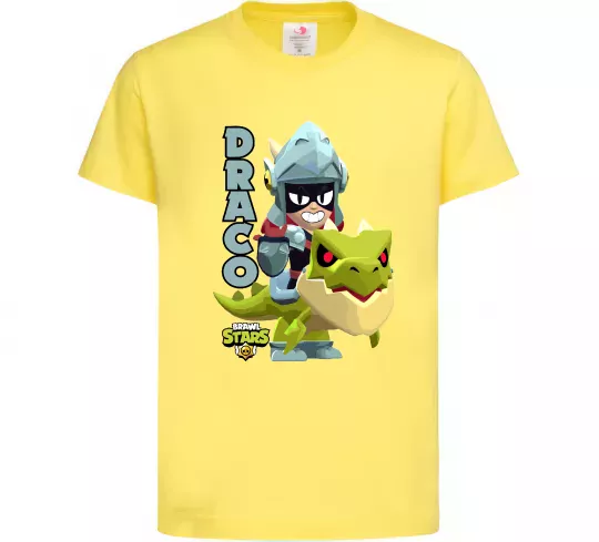 Детская футболка Brawl Stars Драко Лимонный фото