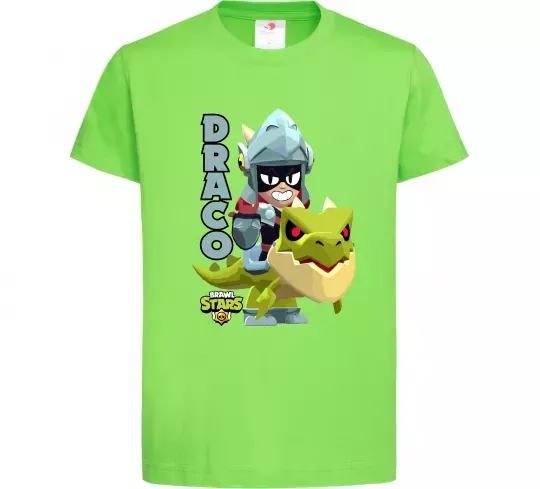 Детская футболка Brawl Stars Драко Лаймовый фото