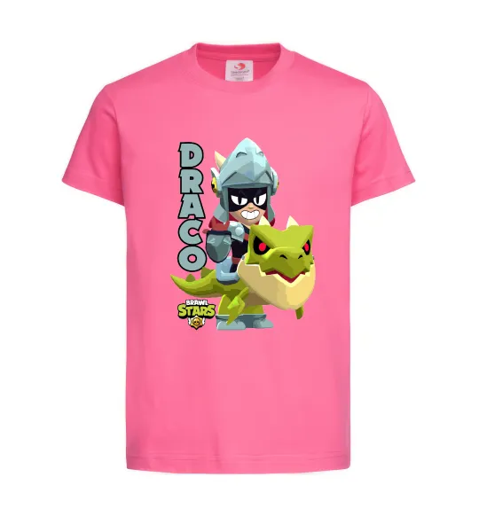 Детская футболка Brawl Stars Драко Ярко-розовый фото