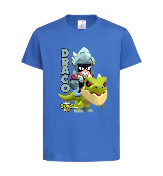 Детская футболка Brawl Stars Драко Ярко-синий фото