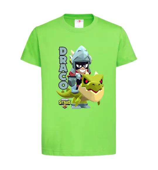 Детская футболка Brawl Stars Драко Лаймовый фото