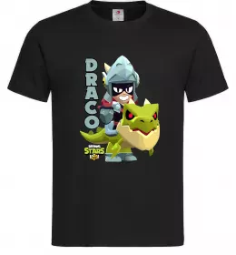 Мужская футболка Brawl Stars Драко Черный фото