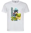 Чоловіча футболка Brawl Stars Драко Білий фото