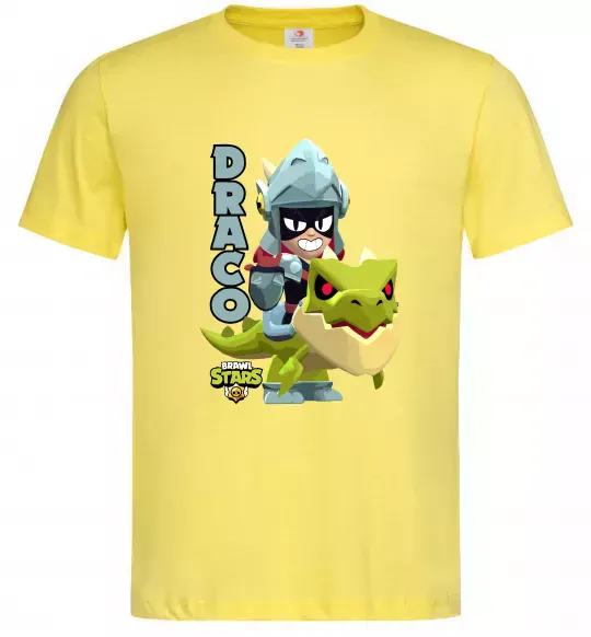 Чоловіча футболка Brawl Stars Драко Лимонний фото