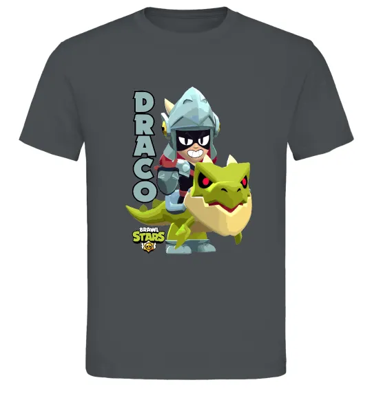 Чоловіча футболка Brawl Stars Драко Графіт фото