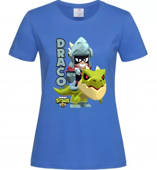 Женская футболка Brawl Stars Драко Ярко-синий фото
