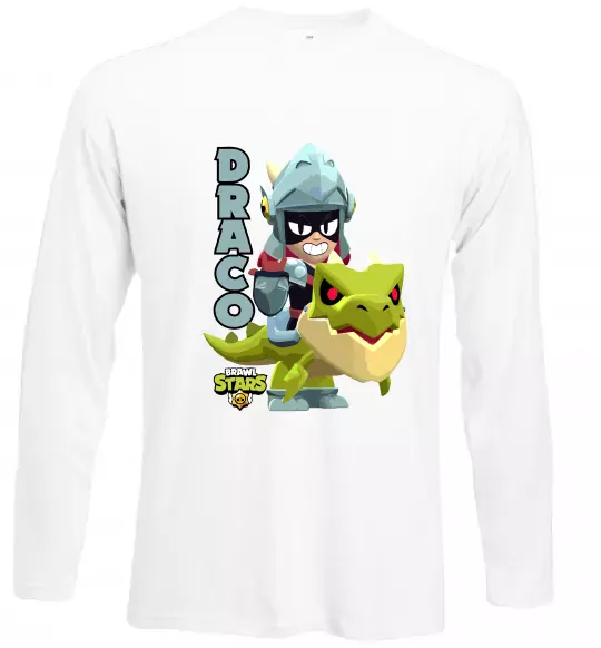 Лонгслив Brawl Stars Драко Белый фото