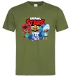 Чоловіча футболка Brawl Stars Герої Оливковий фото