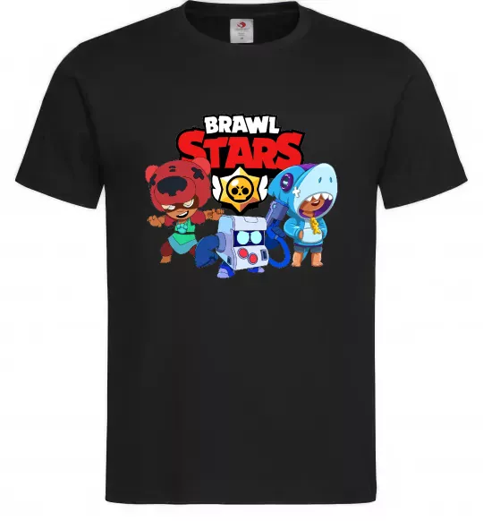 Чоловіча футболка Brawl Stars Герої Чорний фото