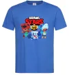 Чоловіча футболка Brawl Stars Герої Яскраво-синій фото