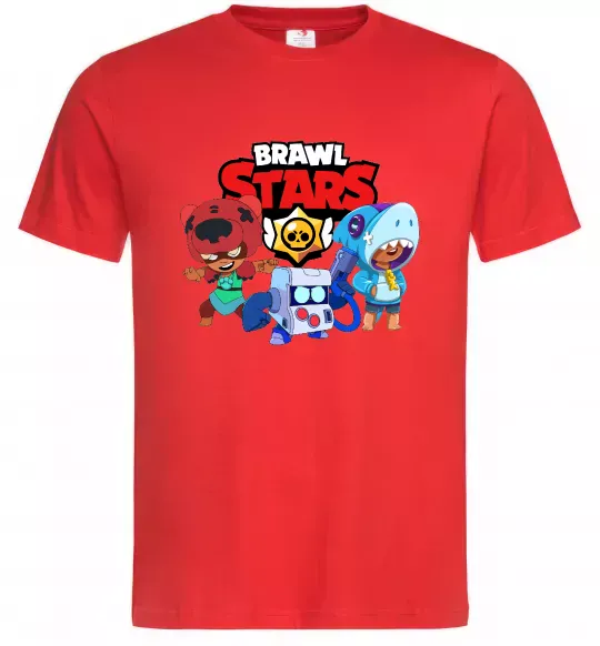 Чоловіча футболка Brawl Stars Герої Червоний фото