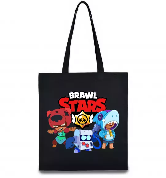 Эко-сумка Brawl Stars Герої Черный фото