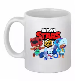 Чашка керамическая Brawl Stars атрибути Белый фото