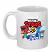 Чашка керамічна Brawl Stars Герої Білий фото