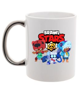 Чашка с цветной ручкой Brawl Stars Герої