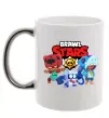 Чашка з кольоровою ручкою Brawl Stars Герої Срібло фото
