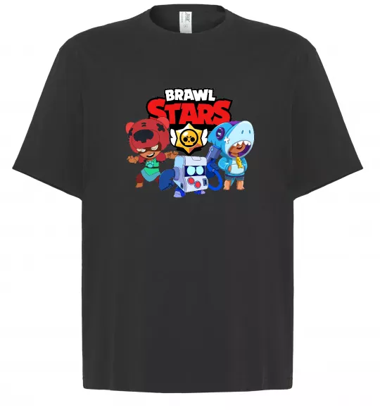 Футболка Оверсайз Brawl Stars Герої Черный фото