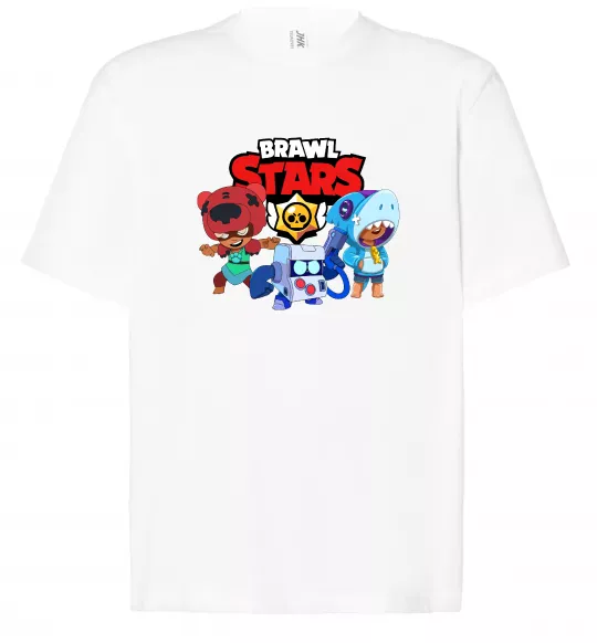 Футболка Оверсайз Brawl Stars Герої Белый фото