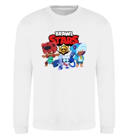 Свитшот Brawl Stars Герої Белый фото