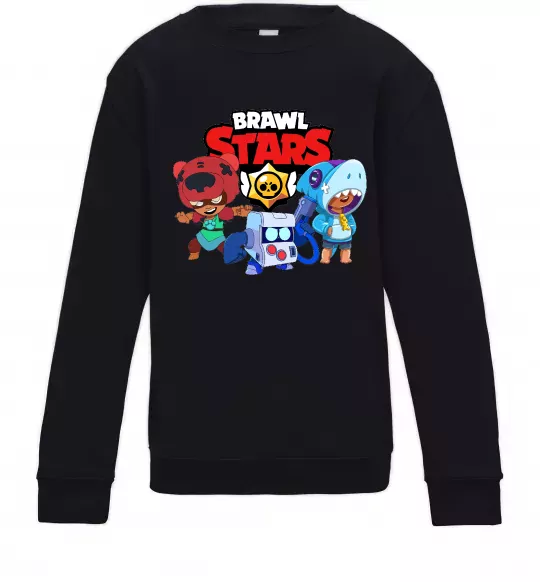 Детский Свитшот Brawl Stars Герої Черный фото