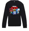 Детский Свитшот Brawl Stars Герої Черный фото
