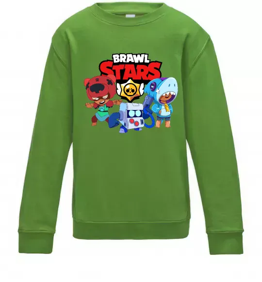 Детский Свитшот Brawl Stars Герої Лаймовый фото