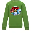 Детский Свитшот Brawl Stars Герої Лаймовый фото