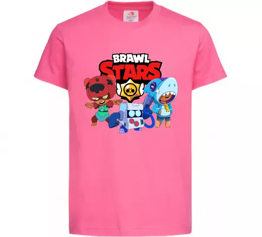 Детская футболка Brawl Stars Герої Ярко-розовый фото